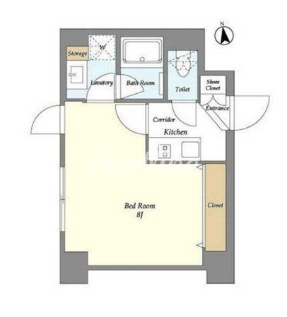レクシード神楽坂の物件間取画像